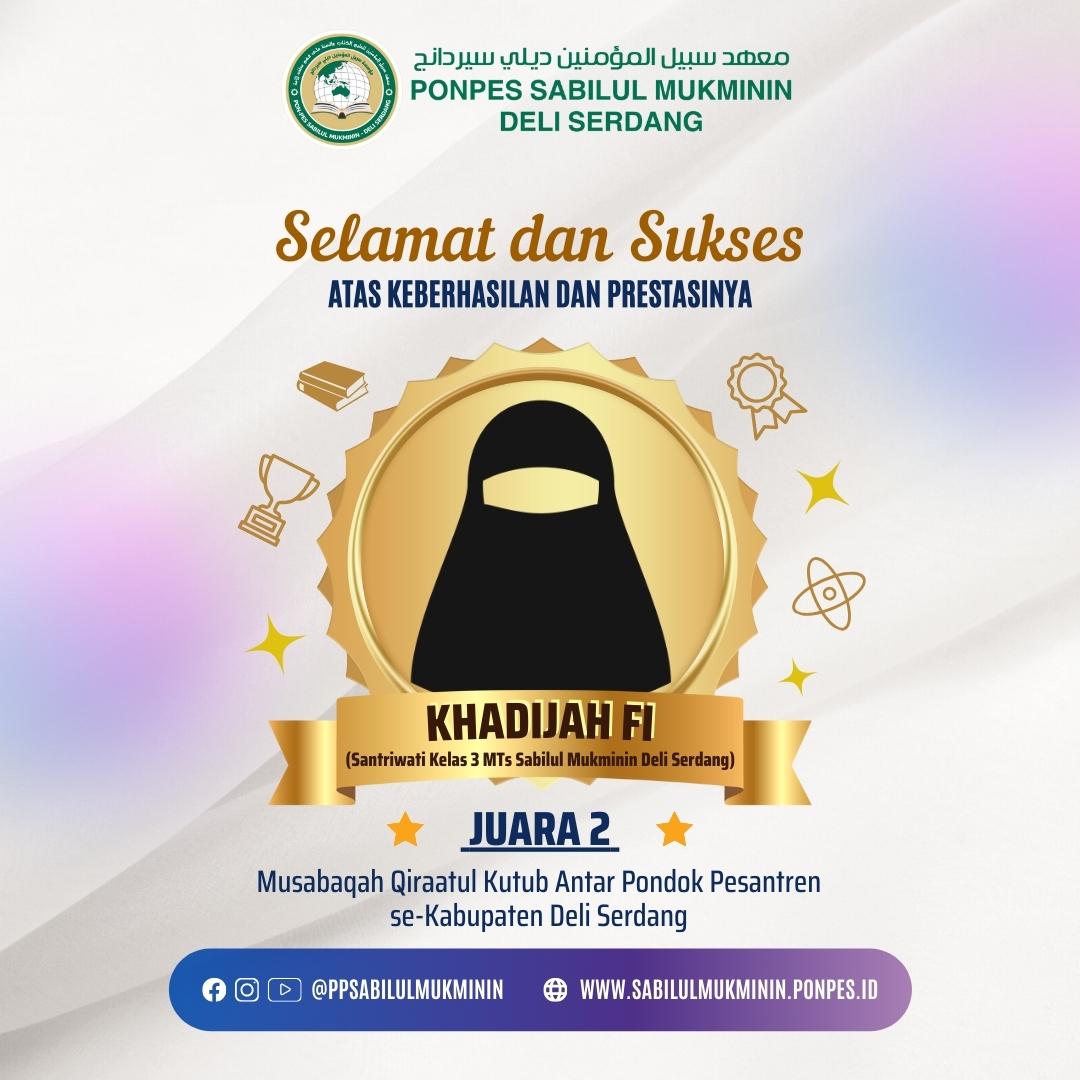 Juara II Qira'atul Kutub